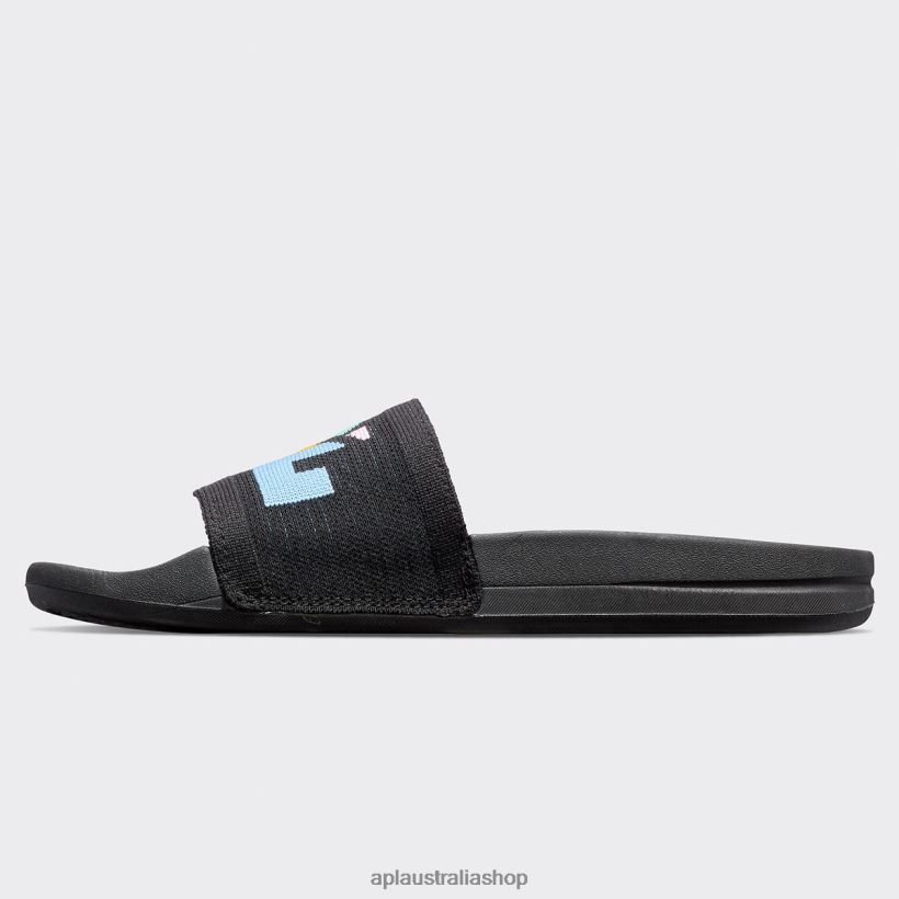 Men APL Big Logo TechLoom Slide 8 Black/Multi/Blocked Slides 80842D1083