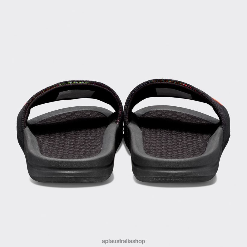 Men APL Big Logo TechLoom Slide 8 Black/Multi/Blocked Slides 80842D1083