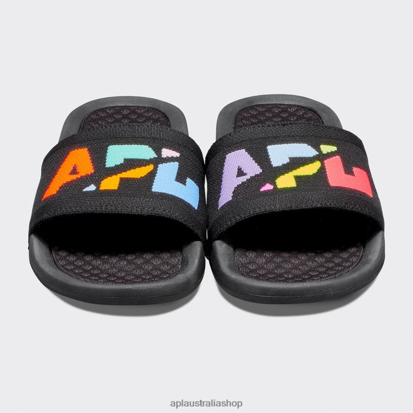 Men APL Big Logo TechLoom Slide 8 Black/Multi/Blocked Slides 80842D1083