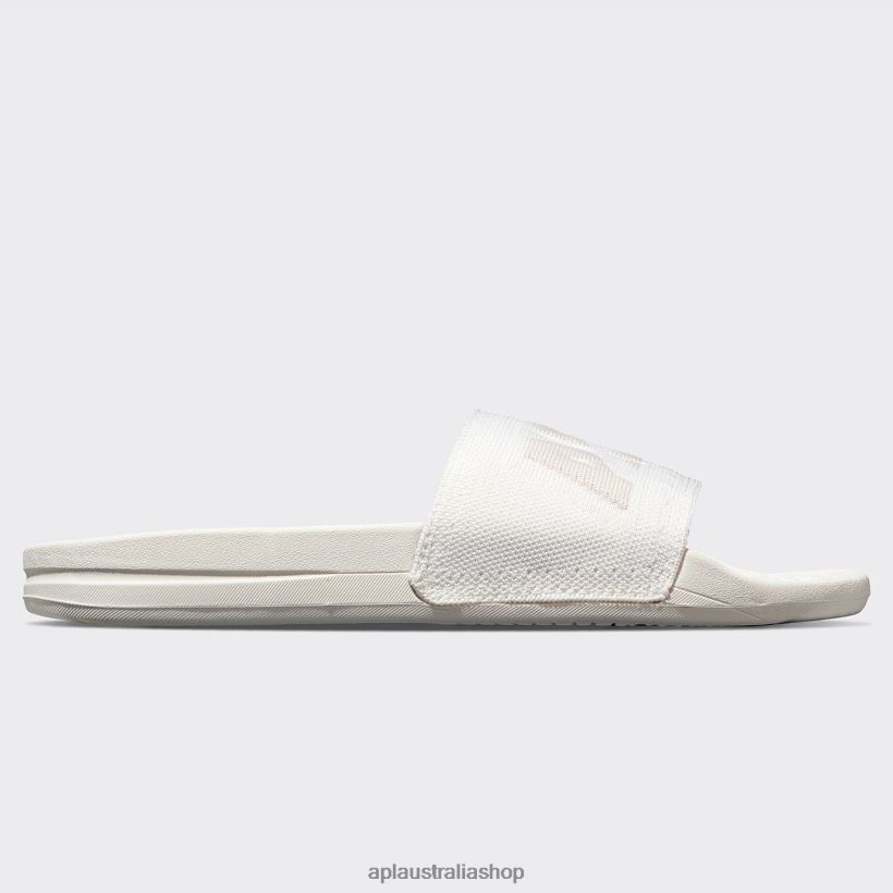 Men APL Big Logo TechLoom Slide 8 Ivory/Beach Slides 80842D1068