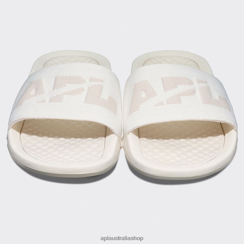Men APL Big Logo TechLoom Slide 8 Ivory/Beach Slides 80842D1068