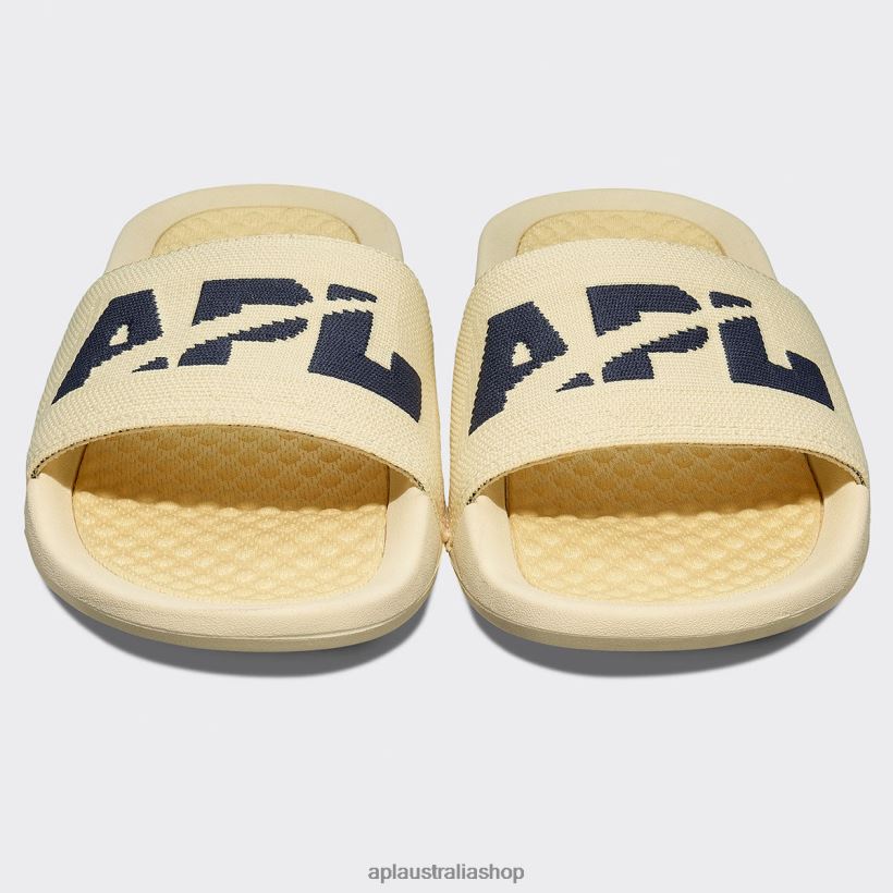 Men APL Big Logo TechLoom Slide 8 Lemon Zest/Midnight Slides 80842D1082
