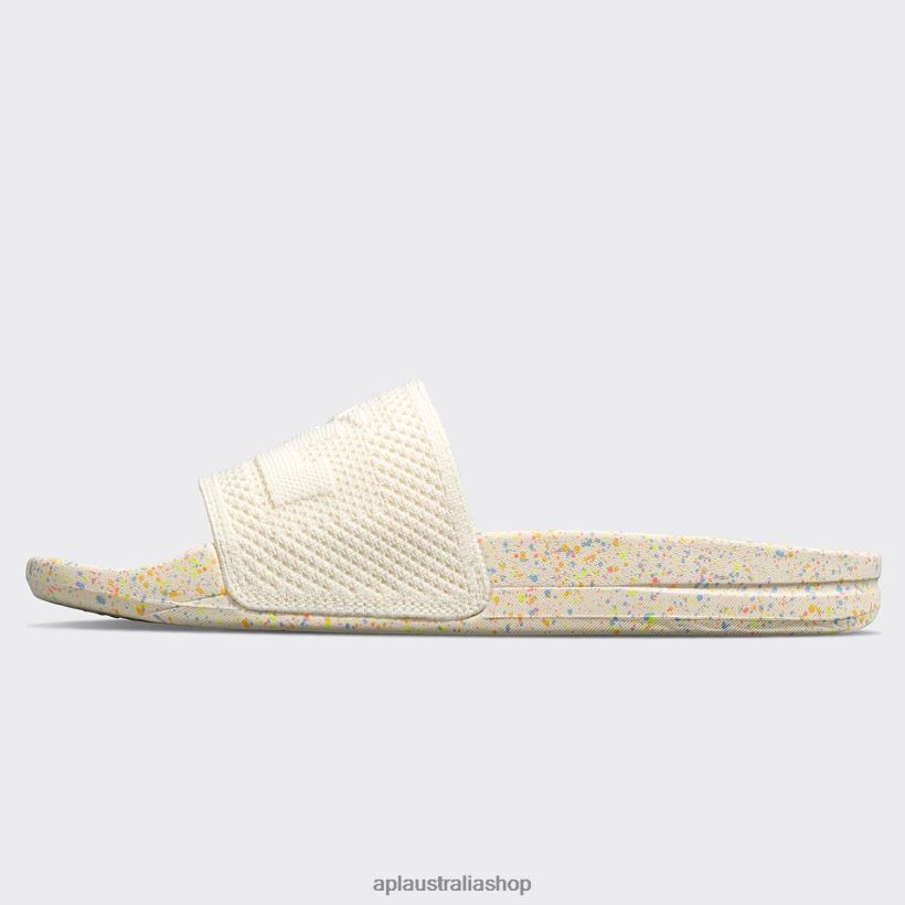 Men APL Big Logo TechLoom Slide 8 Pristine/Neon/Speckle Slides 80842D1075