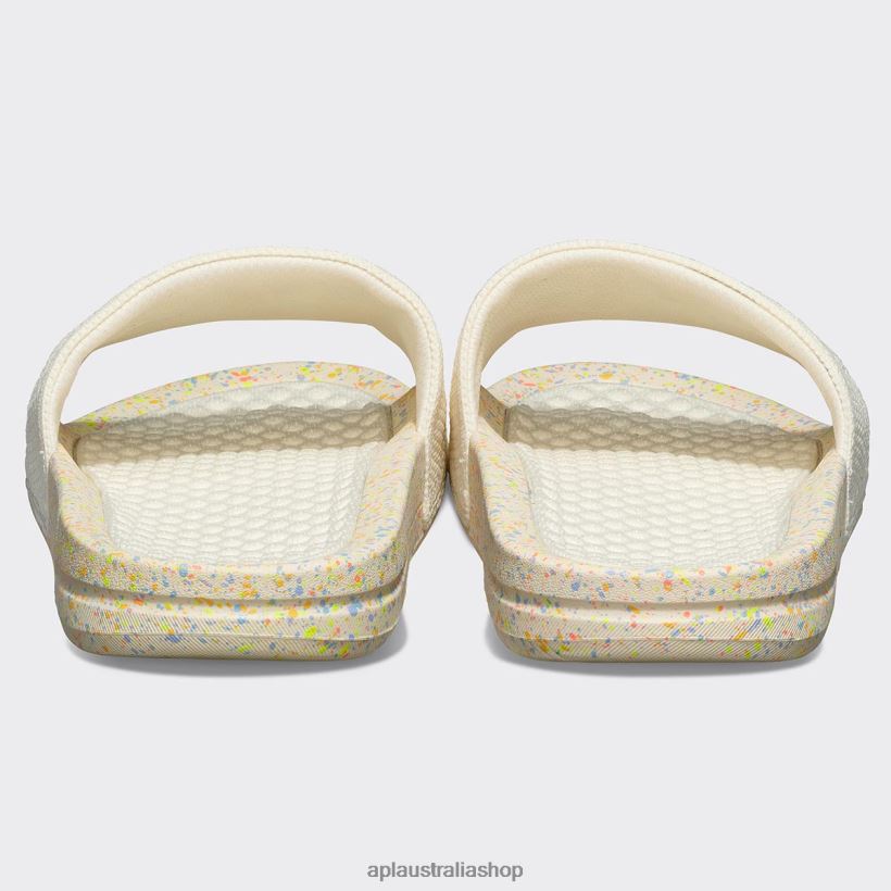 Men APL Big Logo TechLoom Slide 8 Pristine/Neon/Speckle Slides 80842D1075