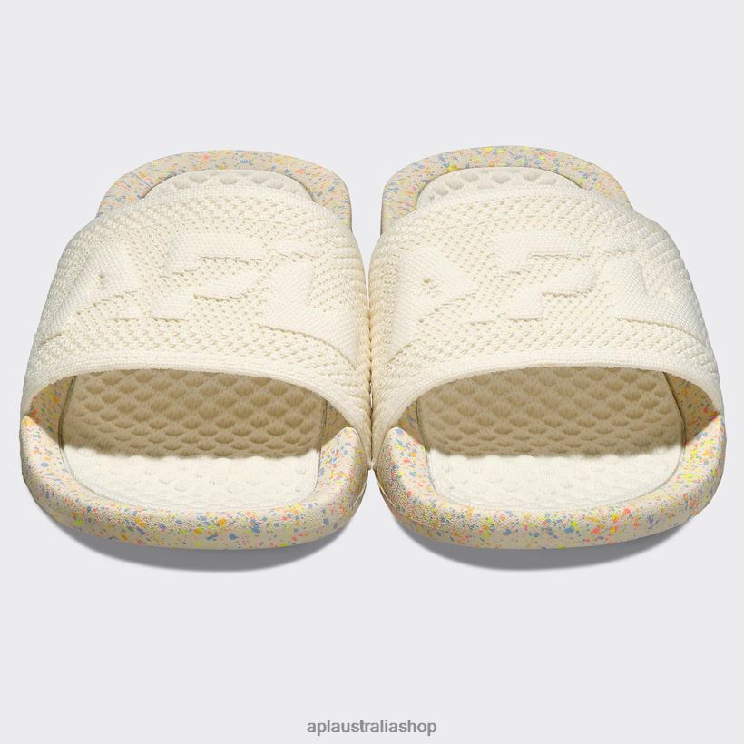 Men APL Big Logo TechLoom Slide 8 Pristine/Neon/Speckle Slides 80842D1075