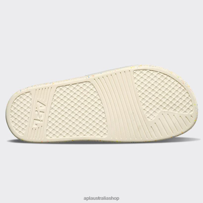 Men APL Big Logo TechLoom Slide 8 Pristine/Neon/Speckle Slides 80842D1075