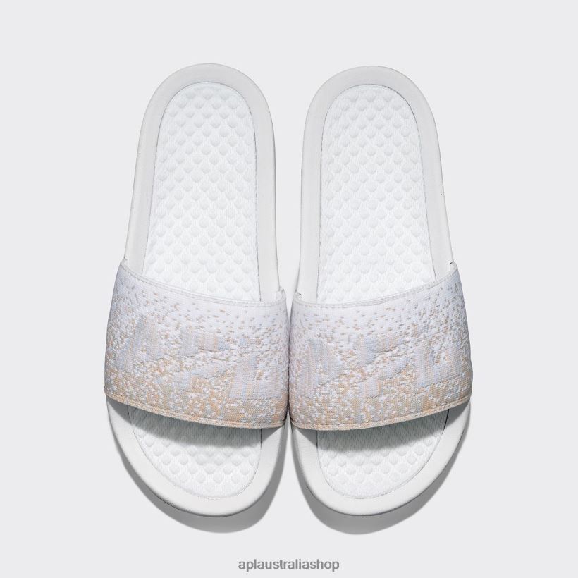 Men APL Big Logo TechLoom Slide 8 White/Pastel Melange/Ombre Slides 80842D1066