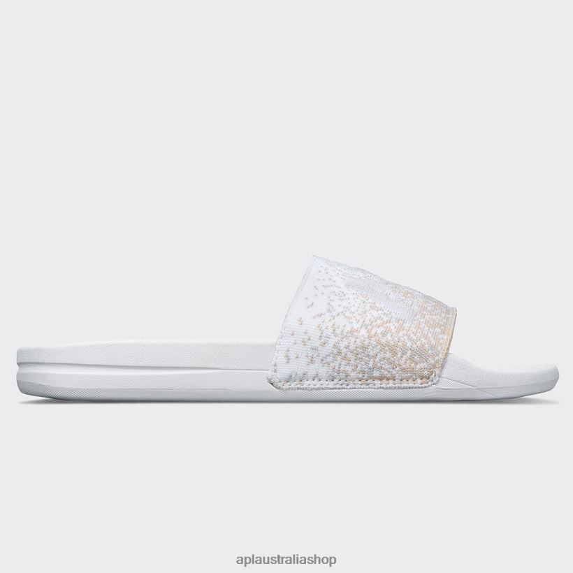 Men APL Big Logo TechLoom Slide 8 White/Pastel Melange/Ombre Slides 80842D1066