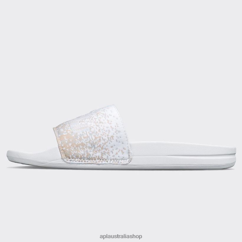 Men APL Big Logo TechLoom Slide 8 White/Pastel Melange/Ombre Slides 80842D1066