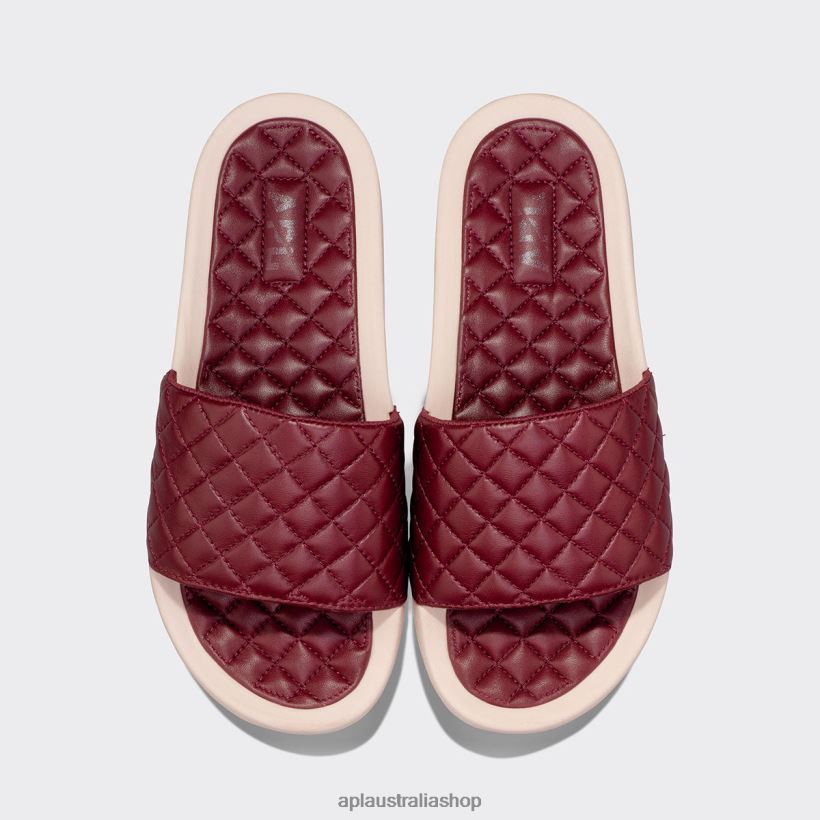 Men APL Lusso Slide 16 Burgundy/Creme Slides 80842D1064